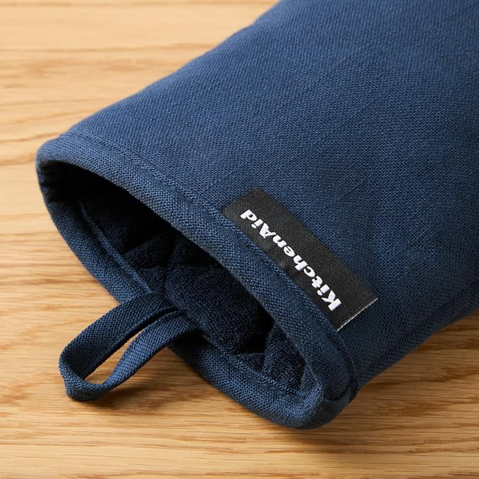 KITCHENAID Gourmet Series Gridlines Mini Oven Mitts 2-Pack Set, Heat Resistant - Image 4