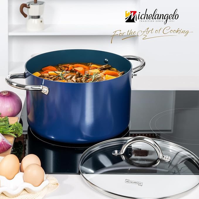 MICHELANGELO 10 Quart Stock Pot - Image 7