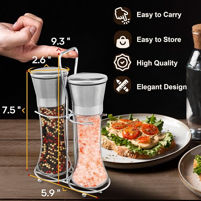 Salt and Pepper Grinder Set - Image 5