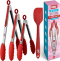 Kaluns Kitchen Tongs for Cooking Grilling Set of 4, BBQ Grill Tongs by Kaluns%C2%AE