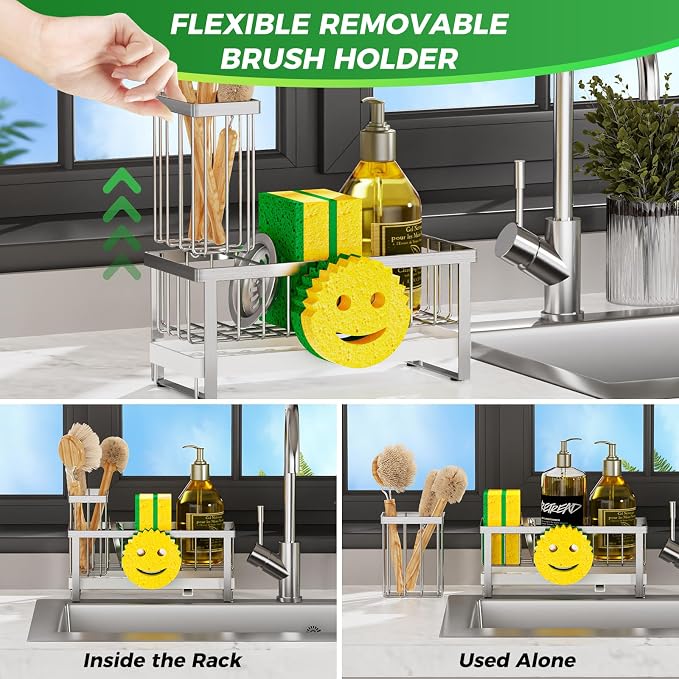 Sponge Holder for Kitchen Sink, Sink Caddy - Image 7