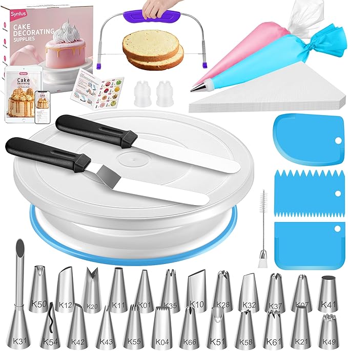 Syntus 65 PCs Cake Decorating Kit by Syntus