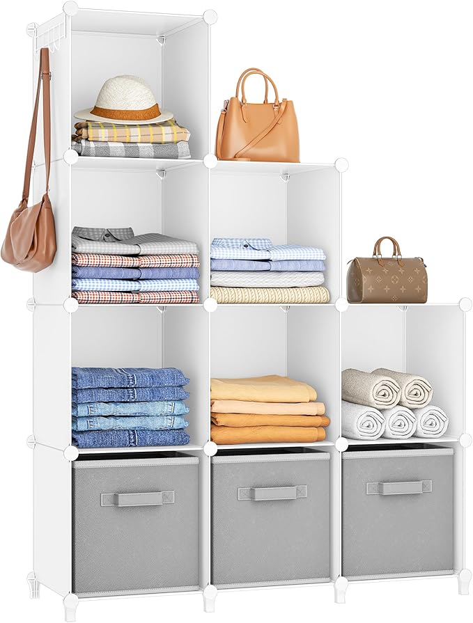 HOMIDEC 9 Cube Storage Organizer, Cubes Shelves by DecorateYourHome