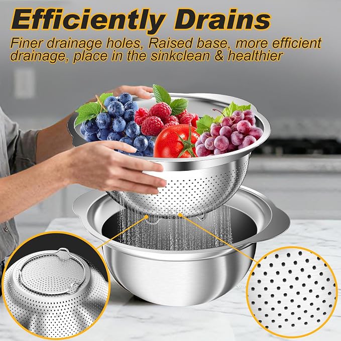 Stainless Steel Colander, and Pasta - Image 3