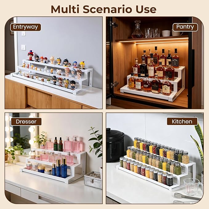 3-Tier Spice Rack Organizer for Kitchen Cabinet or Pantry, Seasoning Organizer - Image 4