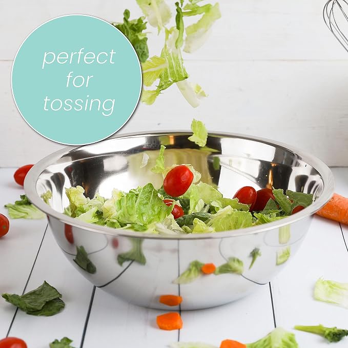 WHYSKO Meal Prep Stainless Steel Mixing Bowl Home, Refrigerator, and Kitchen - Image 3