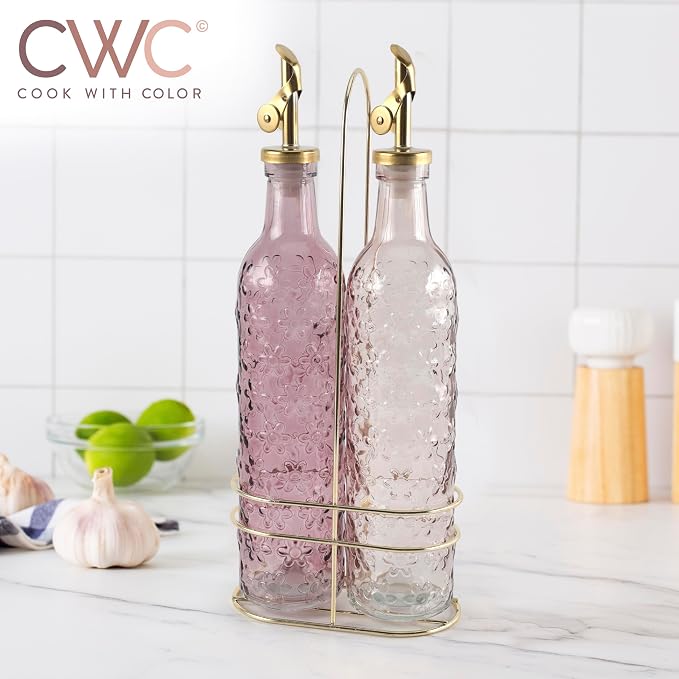 COOK WITH COLOR Glass Olive Oil Bottle Dispenser - Image 5