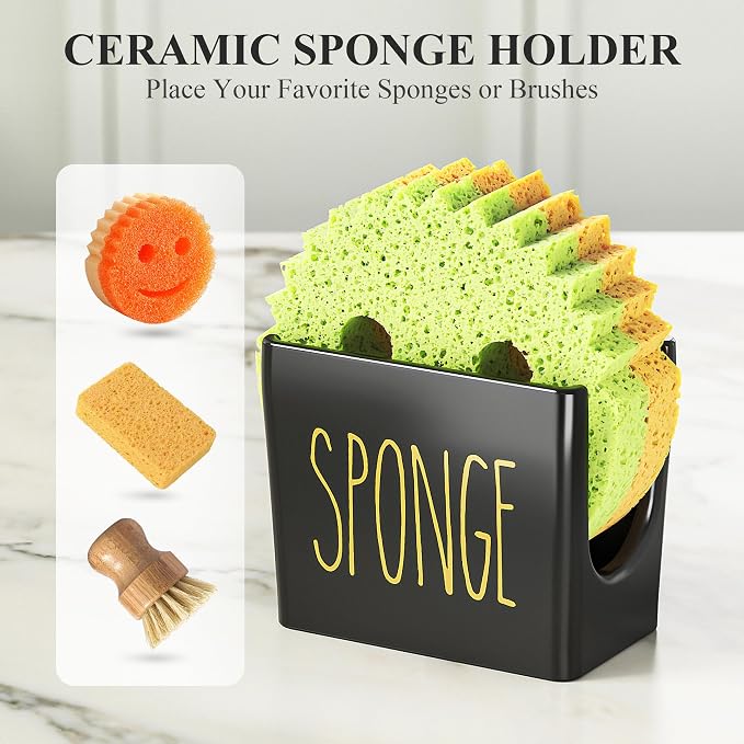 Cisily Kitchen Soap Dispenser Set Comes - Image 3