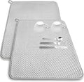 2 Pack Microfiber Dish Drying Mat,24x17" Large Size Highly Absorbent