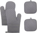 Oven Mitts and Pan Racks 4-Piece Set, Extended Kitchen Oven Mitts and Pan Racks by Unknown