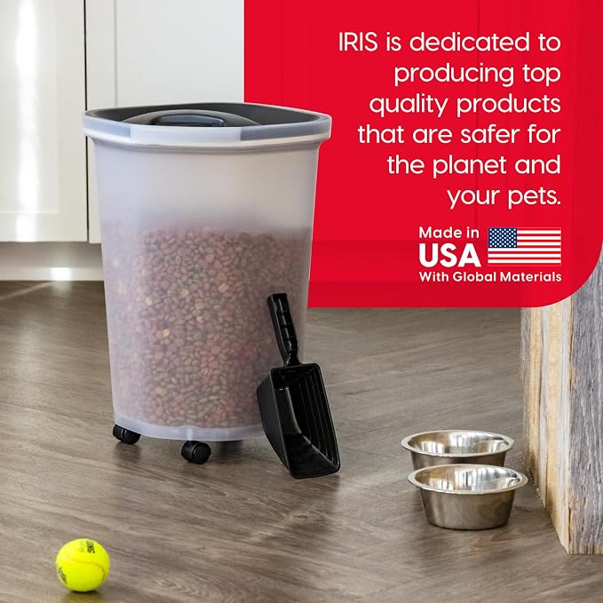 IRIS USA Pet Food Storage Container 25 lbs, Premium 60% Improved Airtight Seal - Image 8