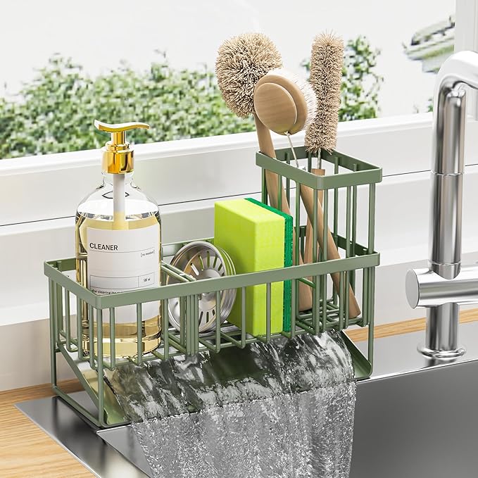 Cisily Kitchen Sink Caddy, Sponge Holder by CISILYHOMELIFE