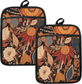 Boho Vintage Floral Pot Holders by HUGANE