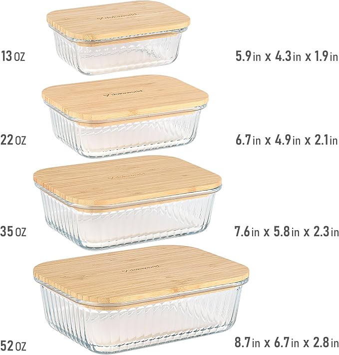Ribbed Glass Tupperware Set - Image 2