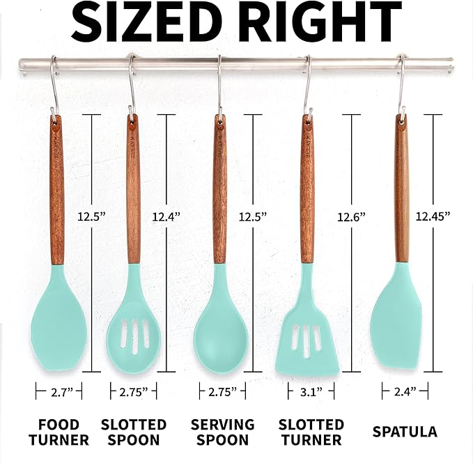 Zulay Kitchen Non-Stick Cooking Utensils Set - Image 8