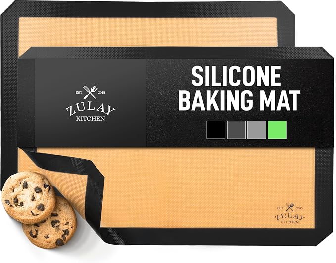 Zulay Kitchen Silicone Baking Mat 2-Pack – Reusable Nonstick Silicone Baking by ZulayKitchen