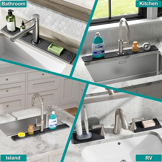 Stone Faucet Mat for Kitchen Sink - Image 9