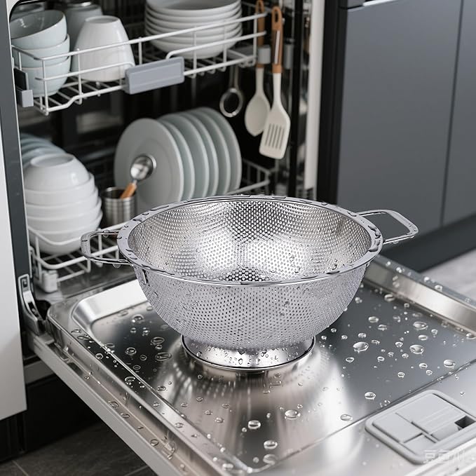 Kaishun Colander Stainless Steel 3-Quart, Kitchen Strainer - Image 6