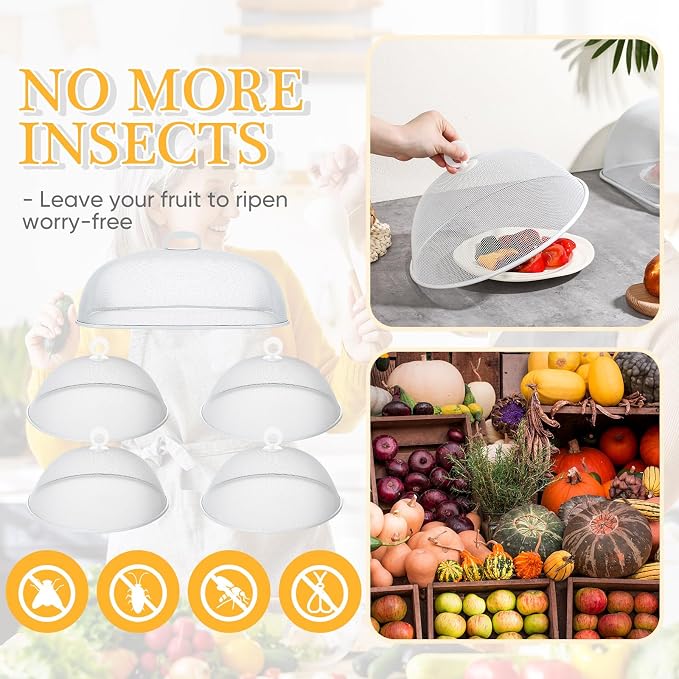 Hicarer 8 Pcs Metal Mesh Screen Food Cover - Image 6