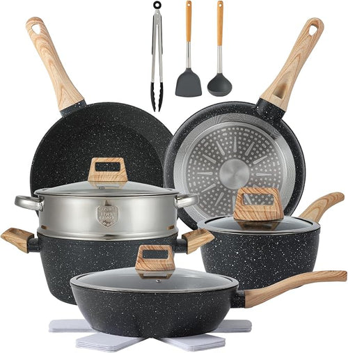 16PCS Pots and Pans Set Non Stick Cookware Set Nonstick by Unknown