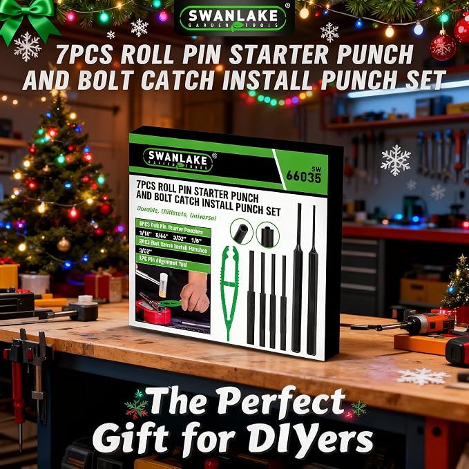 7-Piece Premium Roll Pin Starter Punch and Install Punch Set - Image 7