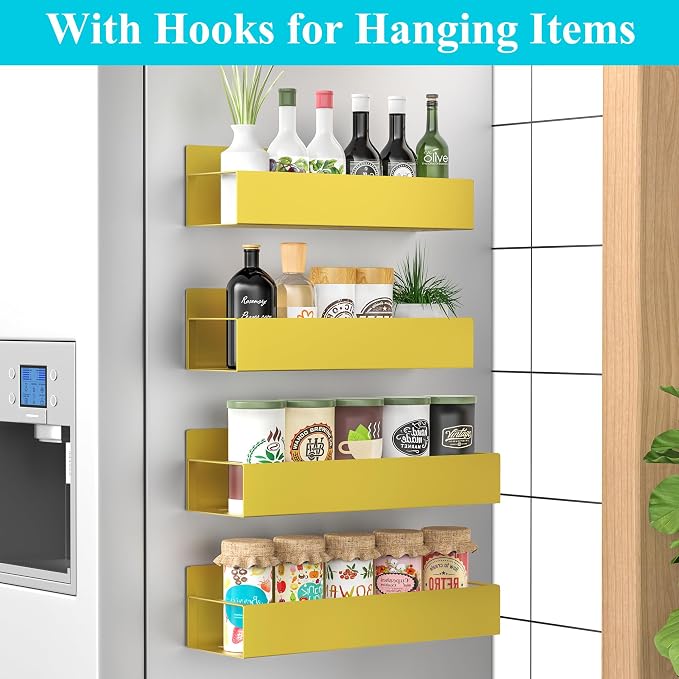 HuggieGems 4 Pack Magnetic Spice Storage Rack Organizer - Image 2
