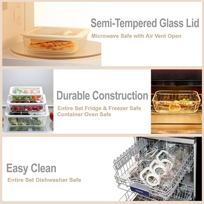 Urban Green Glass Food Container Set - Image 4