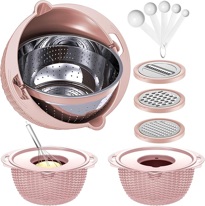 4-1 Colander with Bowl & Spoons Set - Image 9