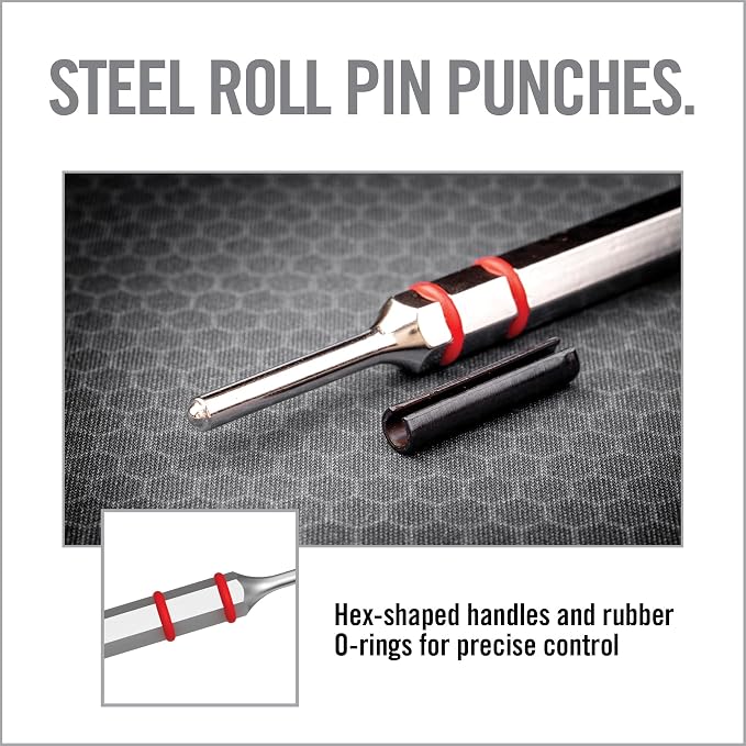 Real Avid Roll Pin Punch Set & Hammer + Non-Slip Magnetic Bench Block | 10 - Image 7