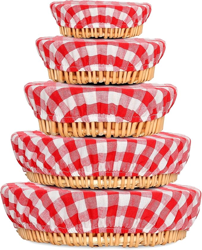 Reusable Bowl Covers, 5 Size Stretch Cloth Bowl Covers by Unknown