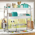 HOWDIA 3-Tier Over The Sink Dish Drying Rack, 304 Stainless Steel Dish Rack by HOWDIA
