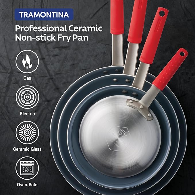 Tramontina Professional 12-Inch Ceramic Non Stick Large Frying Pan, Heavy-Gauge - Image 6