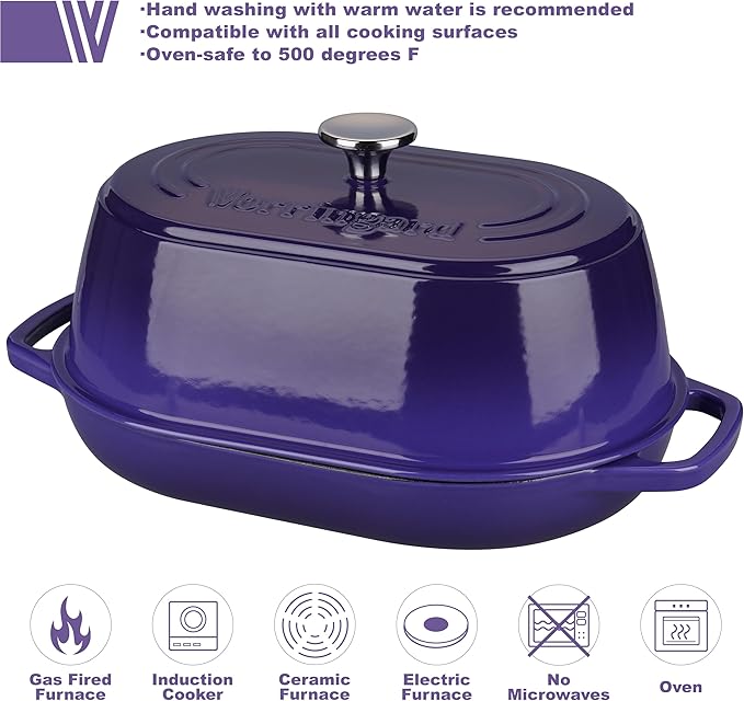 VORRINGARD Enameled Cast Iron Dutch Oven Pot - Image 3