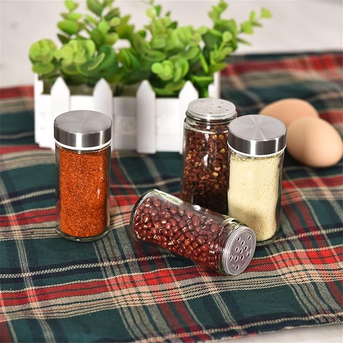 EBIZ&TECH 20-Jar Stainless Steel Rotating Spice Rack - Image 8