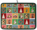 Christmas Dish Drying Mats for Kitchen Counter Cute Xmas Holiday Dish Drainer by Kwlegh