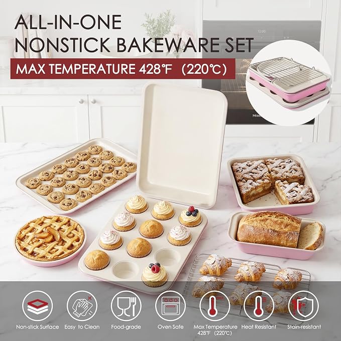 Kikcoin Pots and Pans Set Non Stick 31 Piece Kitchen Nonstick Cooking Cookware - Image 6
