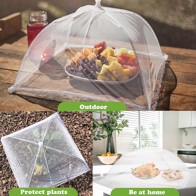 6 Pack Food Covers for Outside Mesh, Food Nets for Outdoors Large Food Covers - Image 8