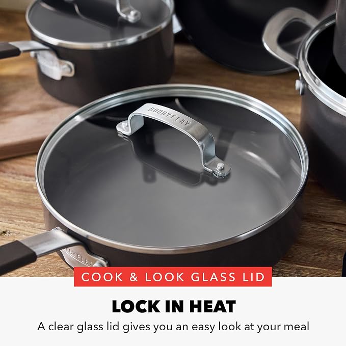 GreenPan x Bobby Flay 13 Piece Nonstick Cookware Pots and Pans Set, PFAS-Free - Image 9