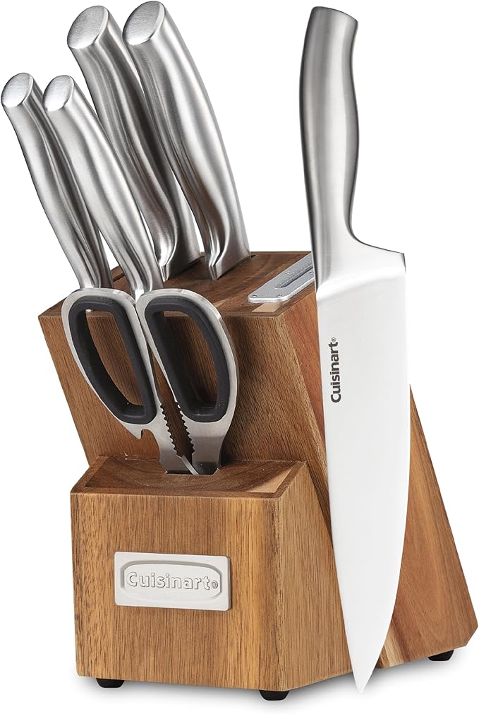 Cuisinart 7 Pc Stainless Steel Essentials Cutlery Block Set by Cuisinart