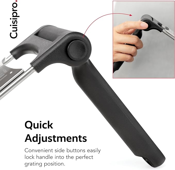 CUISIPRO Surface Glide Technology Stainless Steel Folding Handle Grater - Image 5