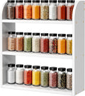 ROMGUAR CRAFT 3 Tier Bamboo Spice Rack, Countertop or Wall Mounting Wood Spice by ROMGUAR+CRAFT