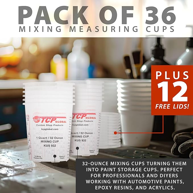 Custom Shop Paint Mixing Cups, 32-Ounce - Image 5