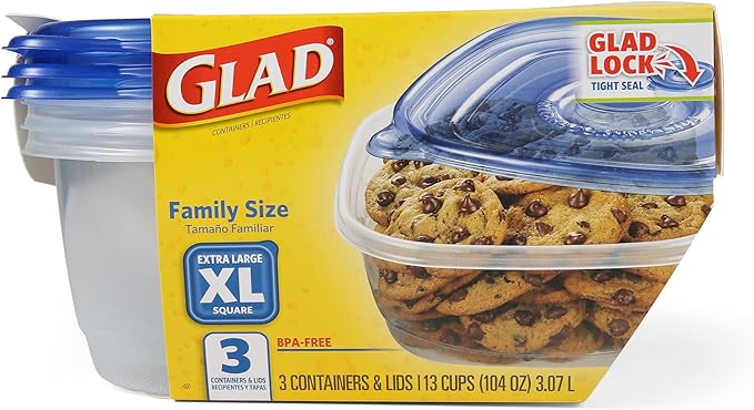 Glad GladWare XL Square Food Storage Containers - Image 2