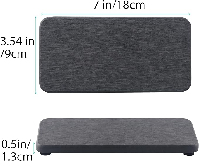 NiuYichee 2 Pcs Water Absorbing Stone Trays, Kitchen/Bathroom Sink Soap Dish - Image 3