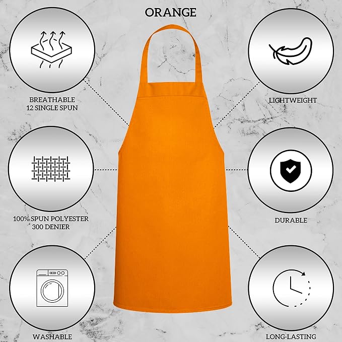 GREEN LIFESTYLE 12 Pack Professional Chef Apron – Grilling Aprons - Image 4