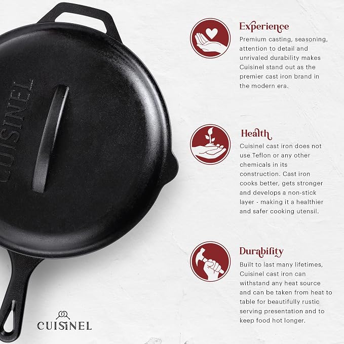 Cuisinel Cast Iron Skillet - Image 3
