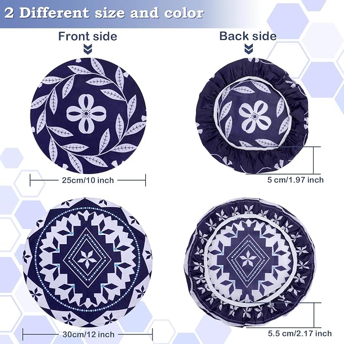 2 Large Reusable Beeswax Bowl Covers - Image 3