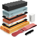 HMPLL Knife Sharpening Stone Set, Professional Whetstone 4 Side Grit 400/1000 by LOKEME-USDirect
