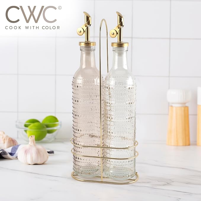 COOK WITH COLOR Glass Olive Oil Bottle Dispenser - Image 6