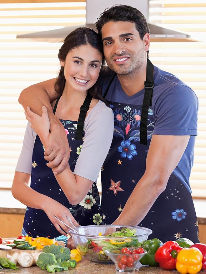 Bencailor 6 Pcs Spring Kitchen Aprons - Image 4